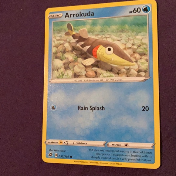 arrokuda pokemon card Arrokuda - SWSH093 Holo Rare Promo